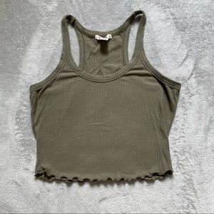 army green tank top
